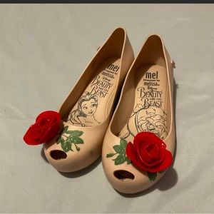 Melissa Beauty and the Beast Disney Ballet Flats Size 11